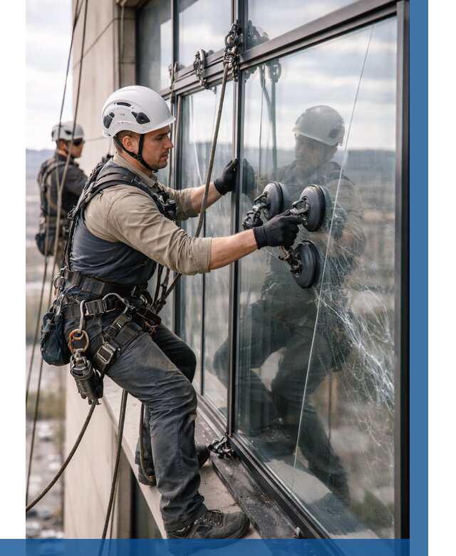 Замена стекла в витраже в Якутске под ключ от 8853 р. | ВЫСОТНИК-Ктс