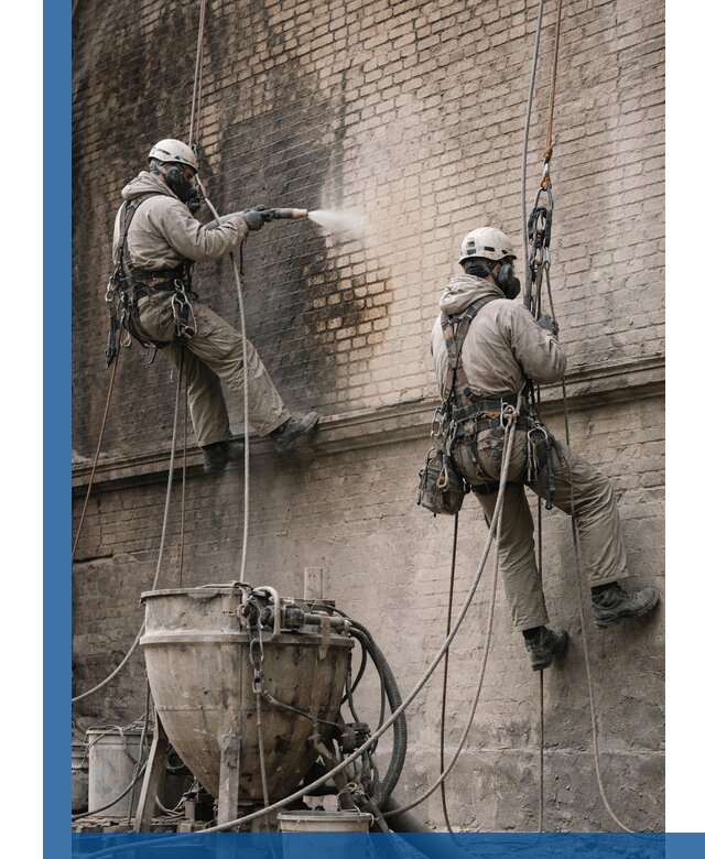 Пескоструйная очистка фасадов в Якутске профессионально