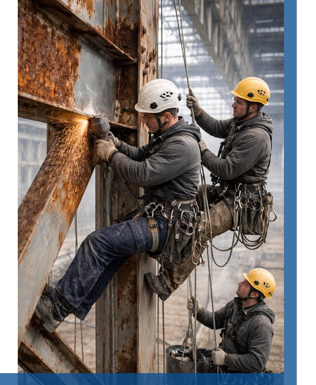 Зачистка металла от ржавчины в Якутске от 365 р. | ВЫСОТНИК-Ктс