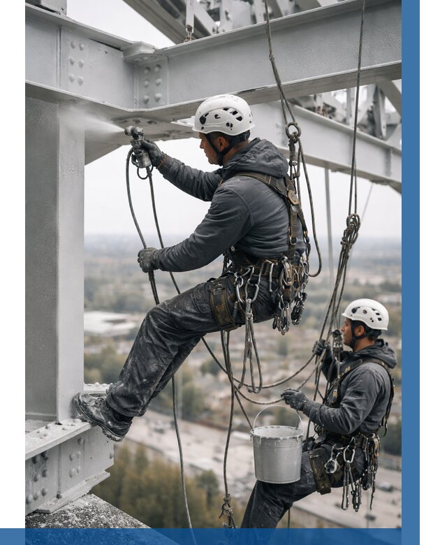 Покраска металлоконструкций на высоте в Якутске 365 р |ВЫСОТНИК-Ктс