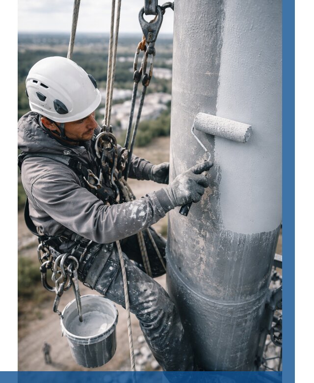 Покраска мачт связи под ключ в Якутске от 885 р. | ВЫСОТНИК-Ктс
