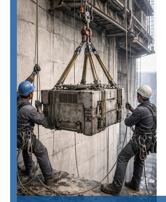 Такелажные работы на высоте, подъем и монтаж грузов в Якутске