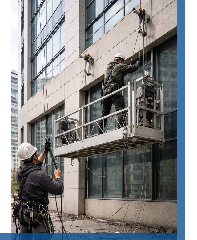 Монтаж и подъем фасадной люльки в Якутске от 12498 р. | ВЫСОТНИК-Ктс