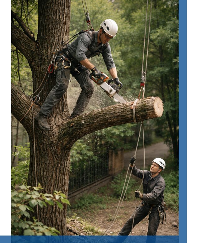 Спил деревьев альпинистами в Якутске от 8332 р. | ВЫСОТНИК-Ктс