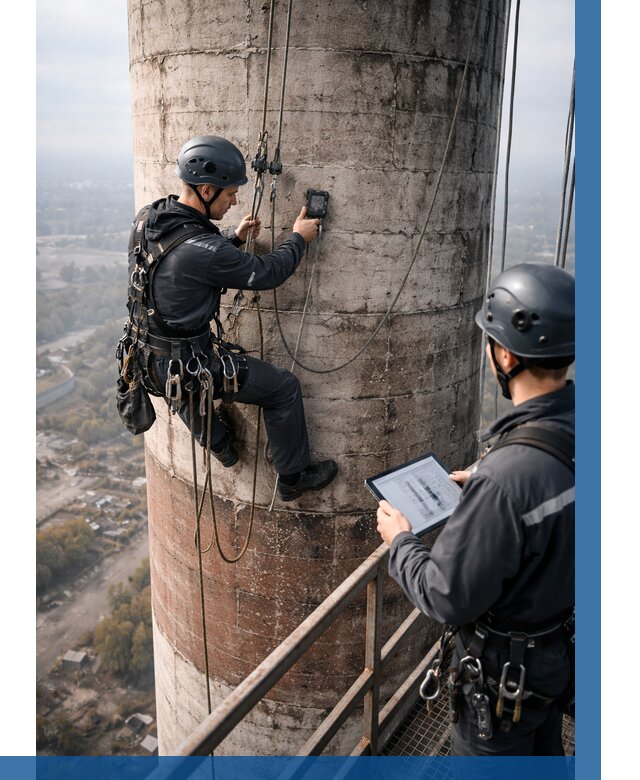 Обследование дымовой трубы в Якутске от 8332 р. | ВЫСОТНИК-Ктс