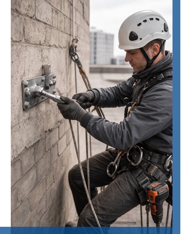 Установка анкерных точек в Якутске от 3645 р. | ВЫСОТНИК-Ктс