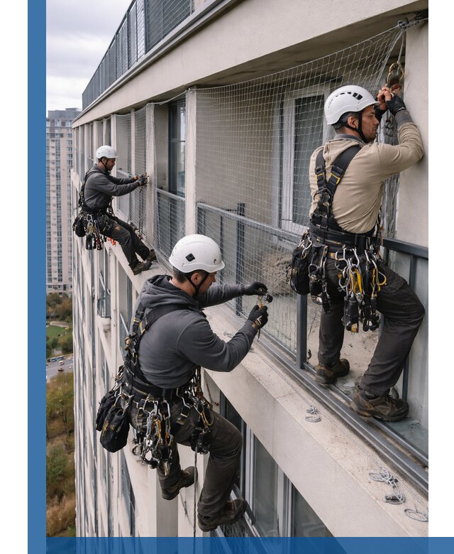 Профессиональный монтаж защитной сетки от птиц в Якутске